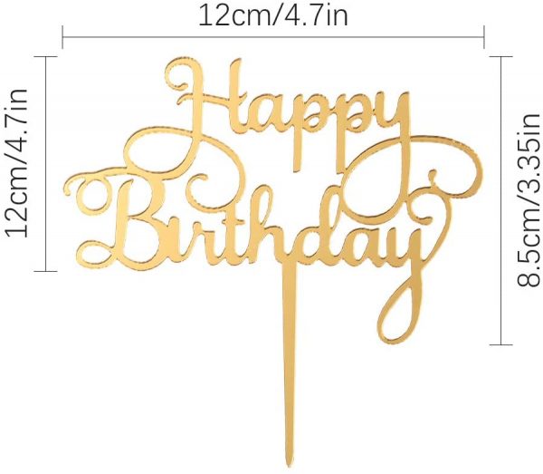 stecchette per Torte Happy Birthday